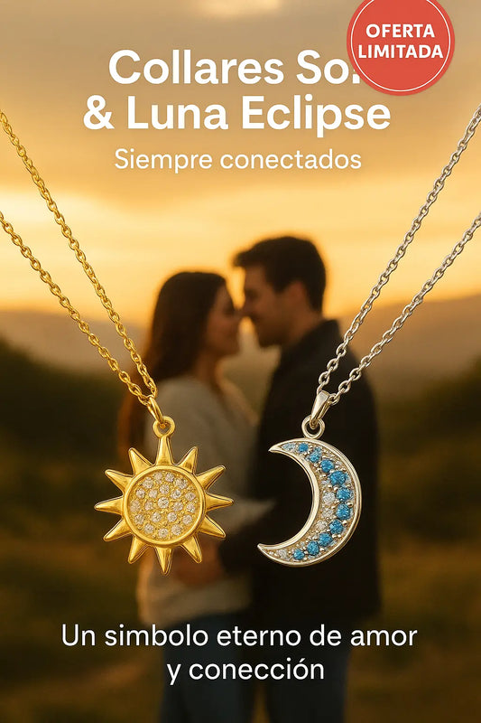 Collares Sol y Luna Eclipse Pareja