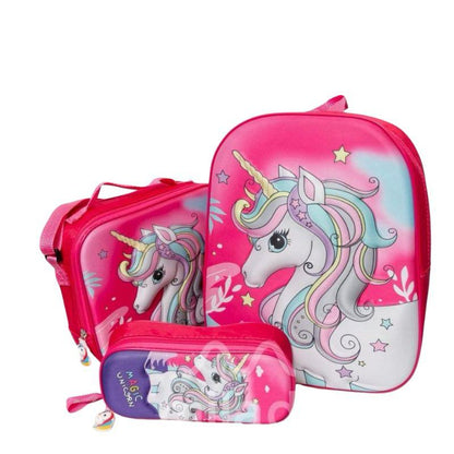 KIT ESCOLAR MORRAL X 3 PEQUEÑO  CLASES