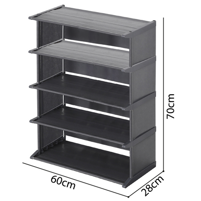 Zapatero 5 Niveles Metalico Tela Fuerte